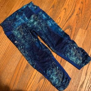 Athleta All In Running Crops XXS 💙 GORGEOUS EUC